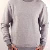 menswear luxury sweat jumper grey melange