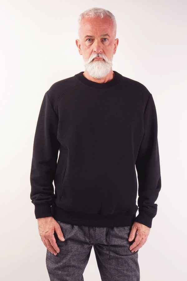 menswear luxury sweat jumper black