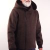 Brown organic wool Loden jacket| Sustainable menswear
