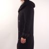 Black organic wool Loden coat | Sustainable menswear