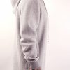 contemporary menswear luxury seat hoodie grey melange