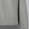 contemporary menswear luxury sweat crew neck basic jumper light grey
