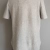 contemporary menswear organic cotton teddy Tee light grey