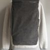 contemporary menswear corduroy backpack dark grey