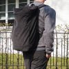 contemporary menswear corduroy backpack dark grey