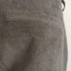 contemporary menswear corduroy tapered chino dark grey
