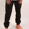 contemporary menswear cotton twill jogger trouser black