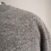 Grey organic wool fleece jumper | Sustainable menswear