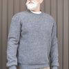 Grey organic wool fleece jumper | Sustainable menswear