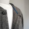 Grey organic wool fleece cardigan| Sustainable menswear