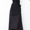 Black Colorblock Wool men's cape | Sustainable menswear