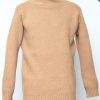 Camel Cashmere knit turtleneck | Sustainable menswear