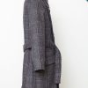 Grey check wool Trench Coat | Sustainable menswear