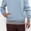 Blue luxurious sweater | Sustainable menswear